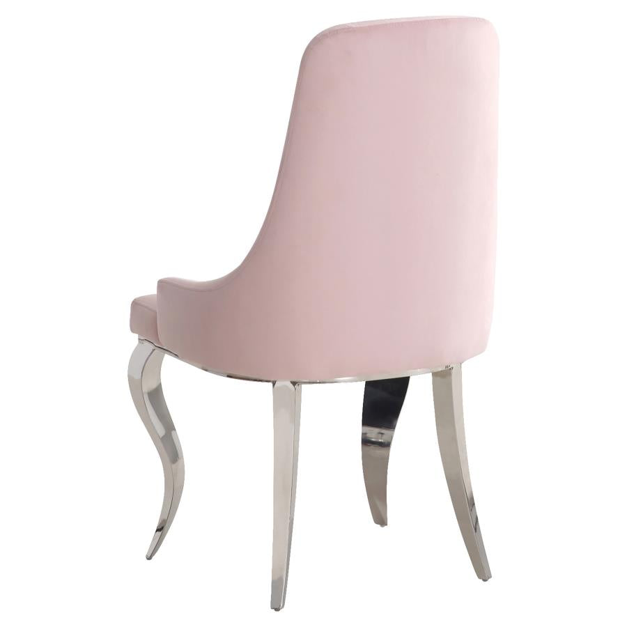 Antoine Pink Side Chair - furniture place usa