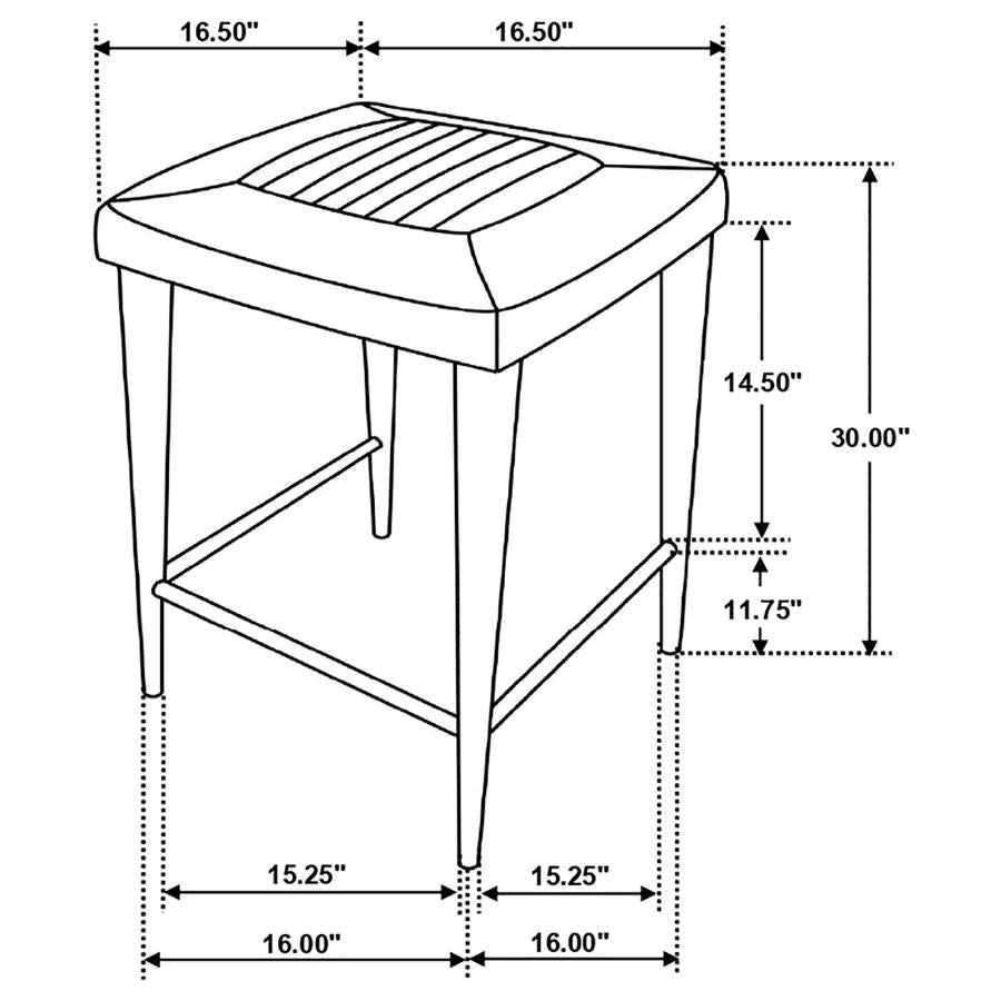 Alvaro Brown Bar Stool - furniture place usa