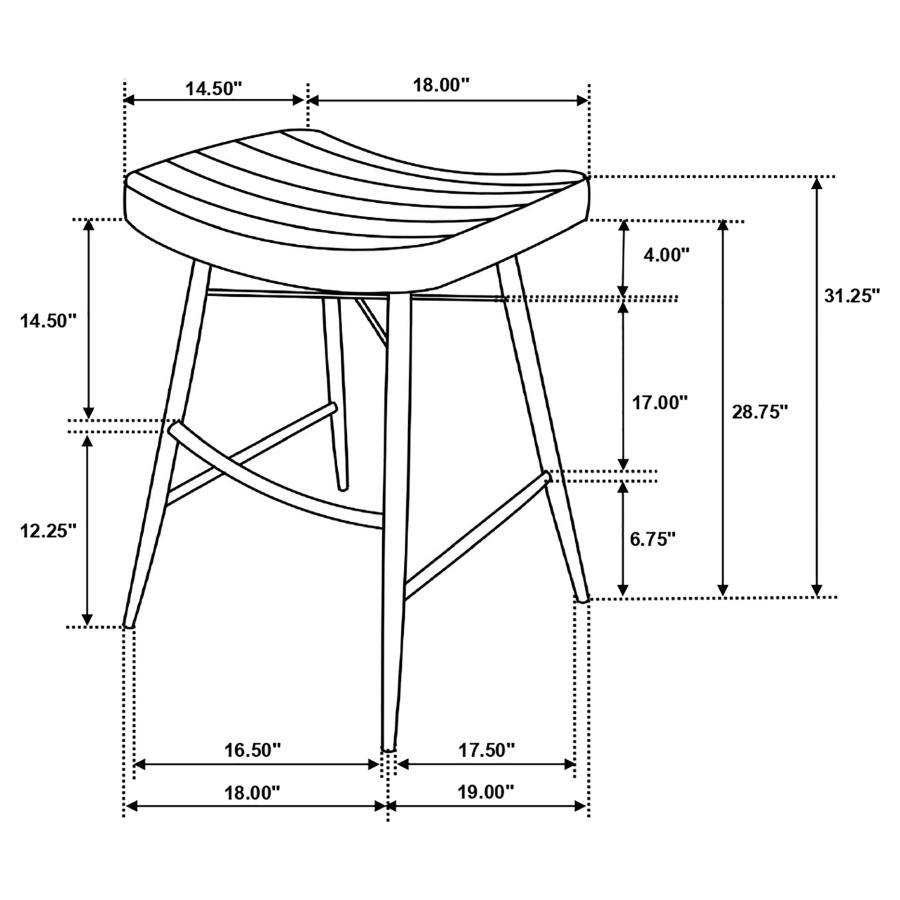 Bayu Brown Bar Stool - furniture place usa