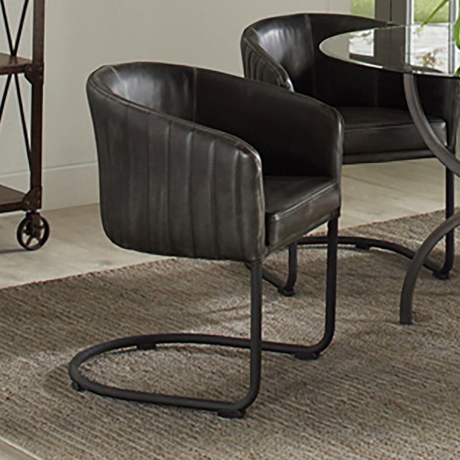 Banner Black Arm Chair - furniture place usa