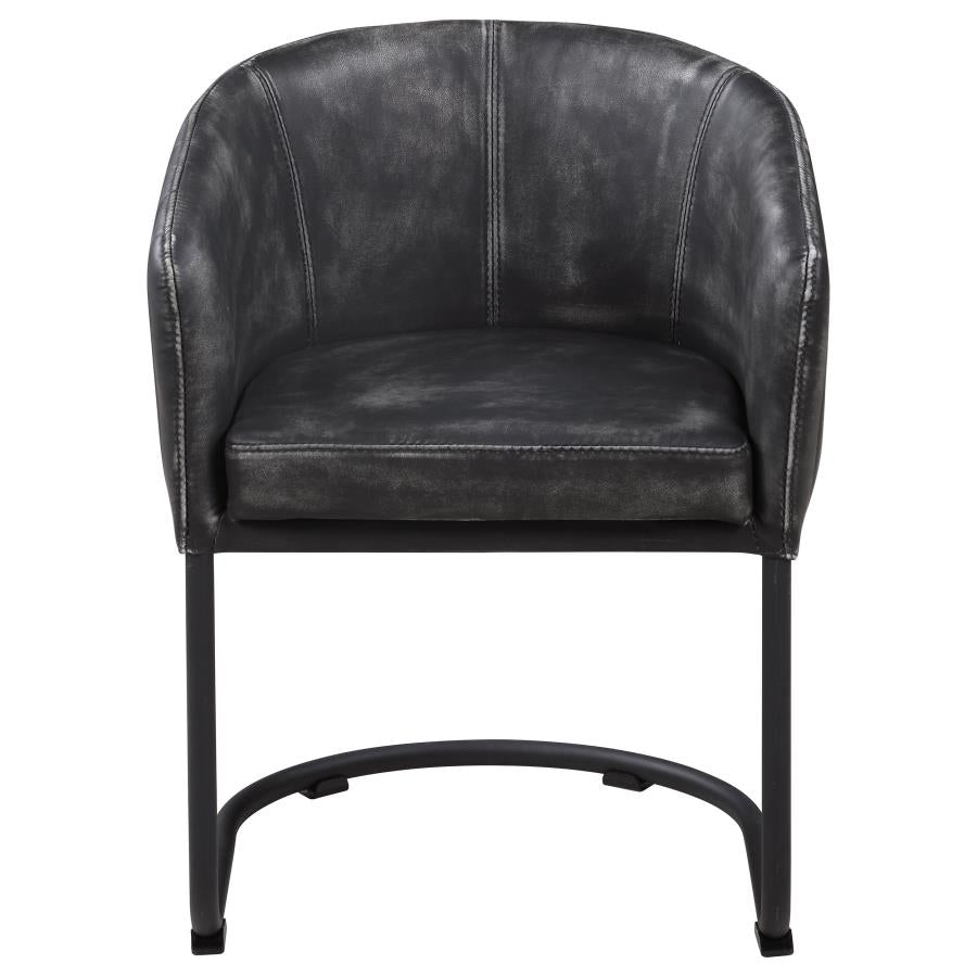 Banner Black Arm Chair - furniture place usa