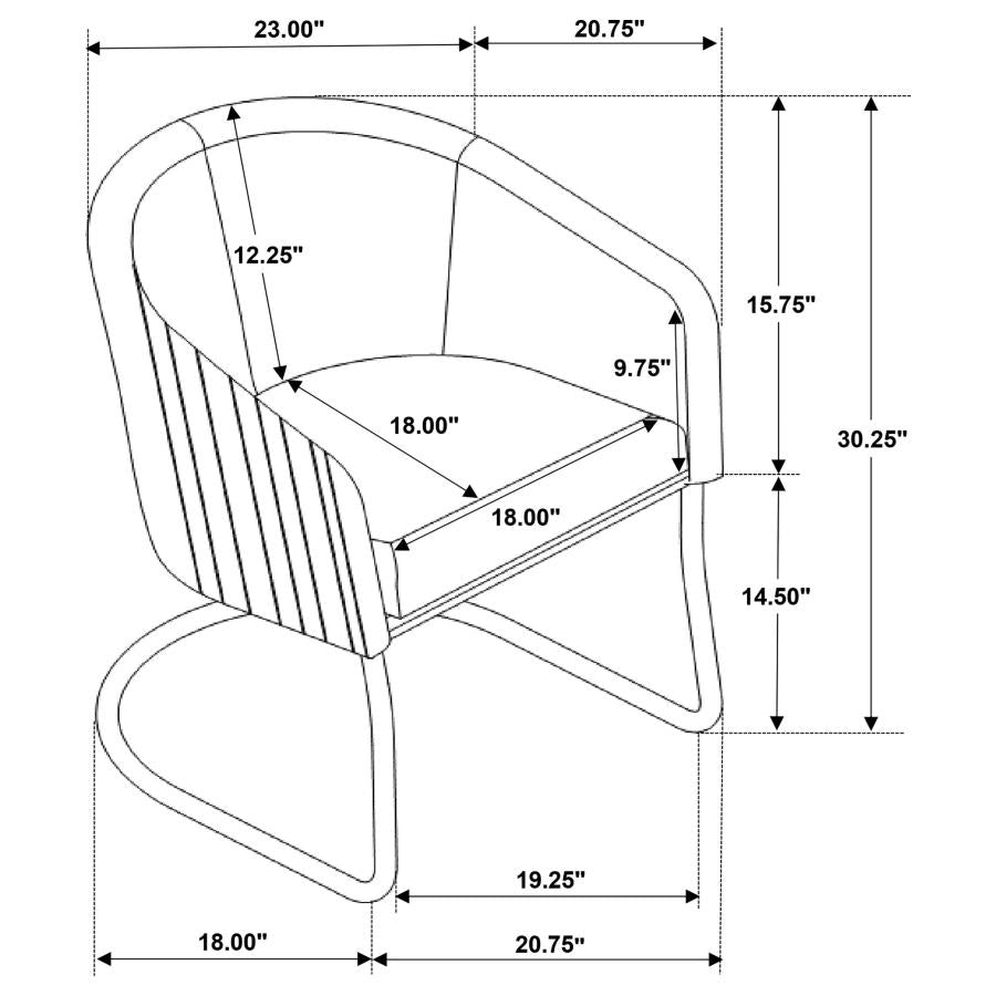 Banner Black Arm Chair - furniture place usa