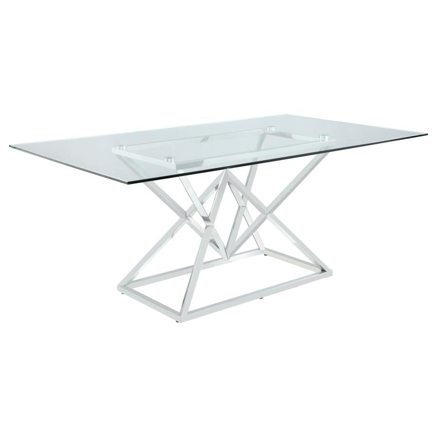 Beaufort Silver Dining Table - furniture place usa