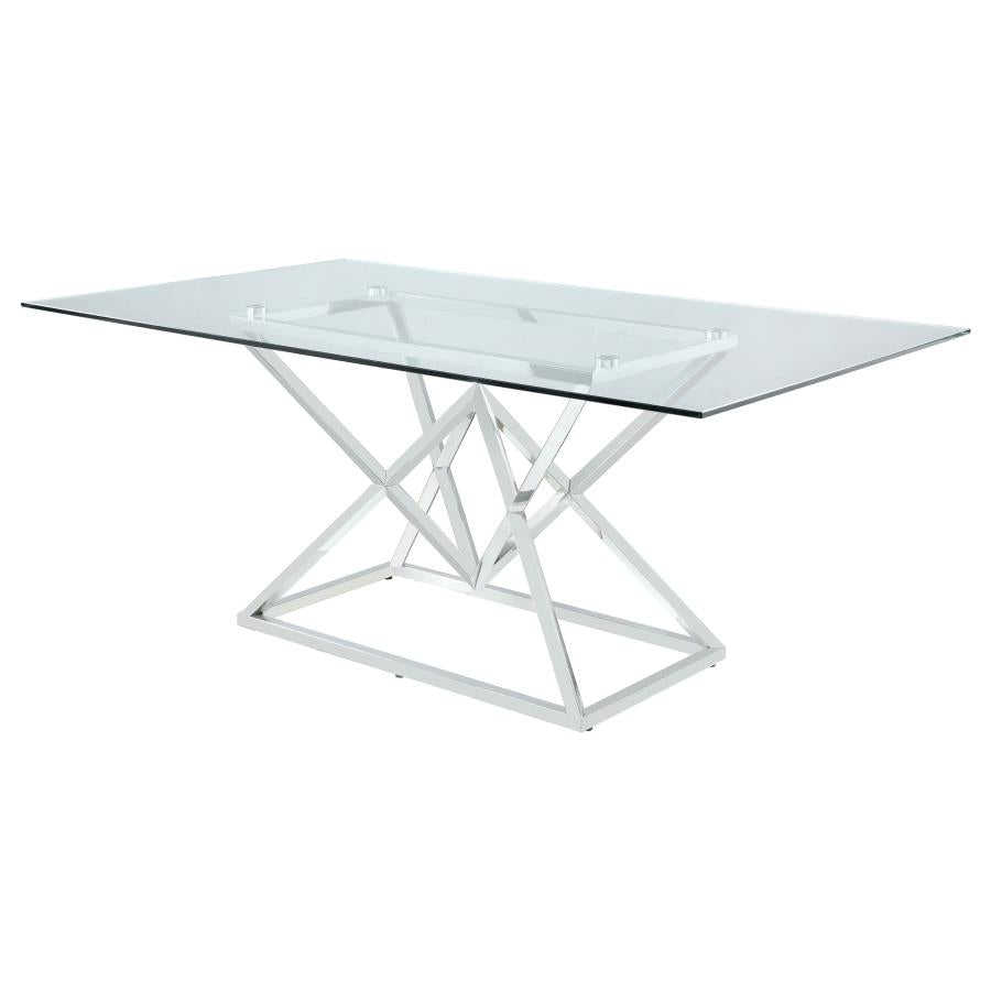 Beaufort Silver Dining Table - furniture place usa