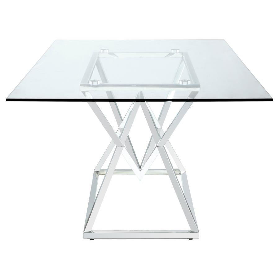 Beaufort Silver Dining Table - furniture place usa