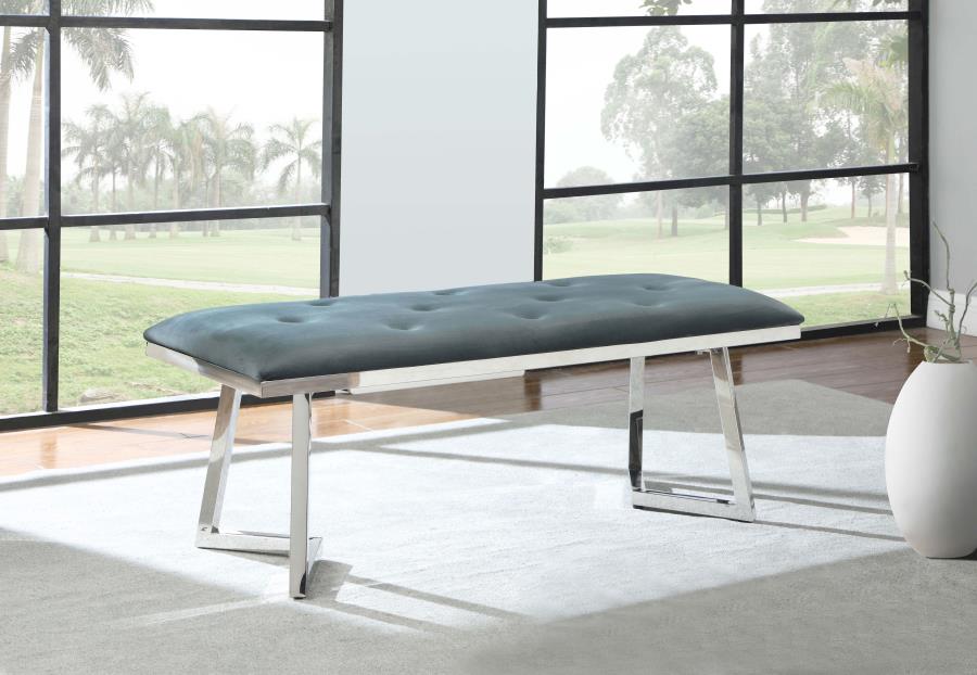 Beaufort Grey Bench - furniture place usa