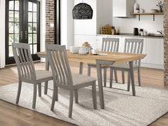 Nogales Grey 5 Pc Dining Set - furniture place usa