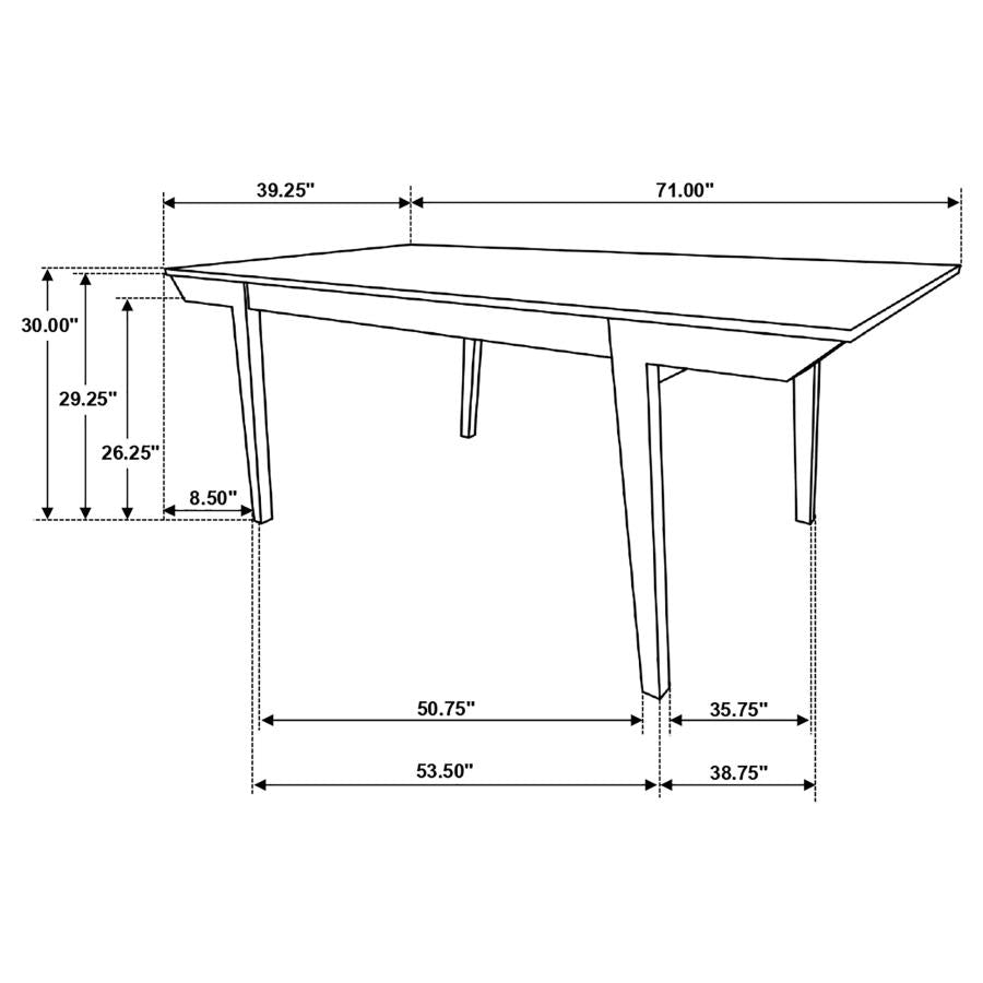 Nogales Brown Dining Table - furniture place usa