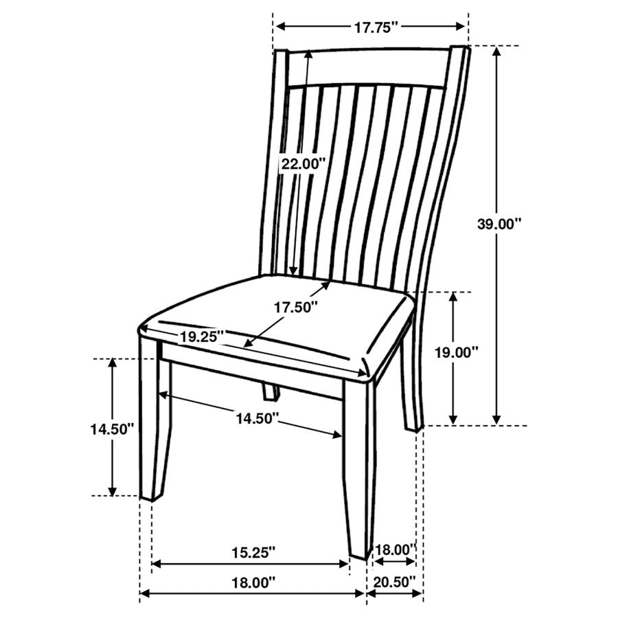 Nogales Grey Side Chair - furniture place usa