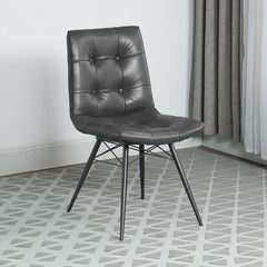 Aiken Black Side Chair - furniture place usa