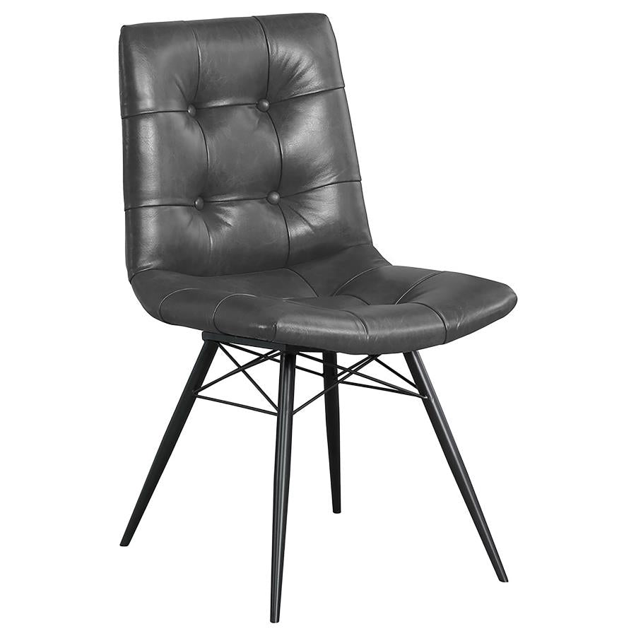 Aiken Black Side Chair - furniture place usa