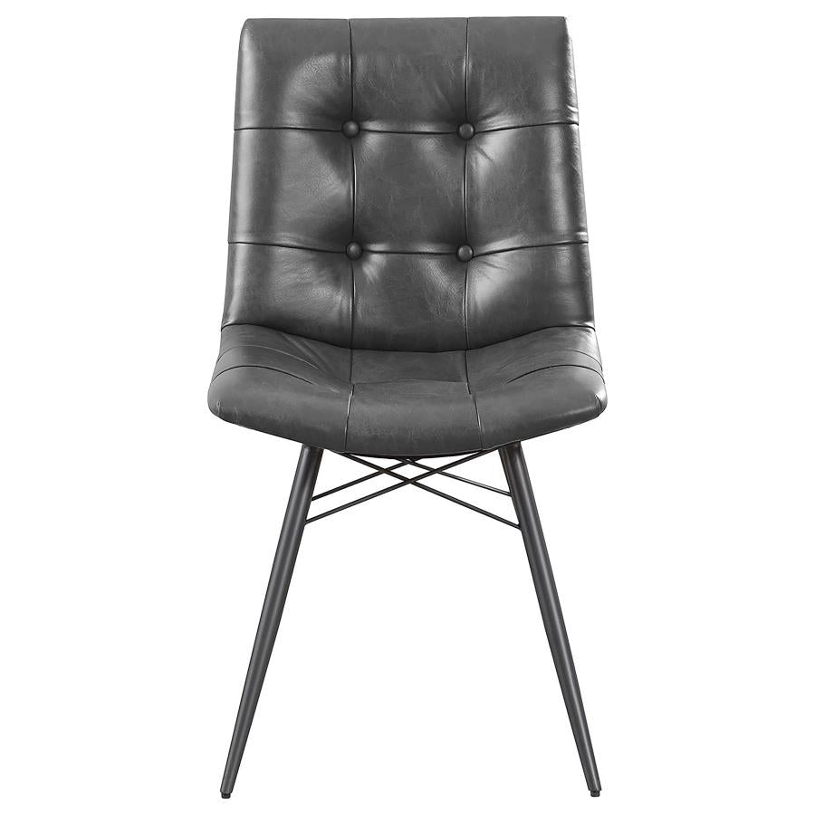 Aiken Black Side Chair - furniture place usa