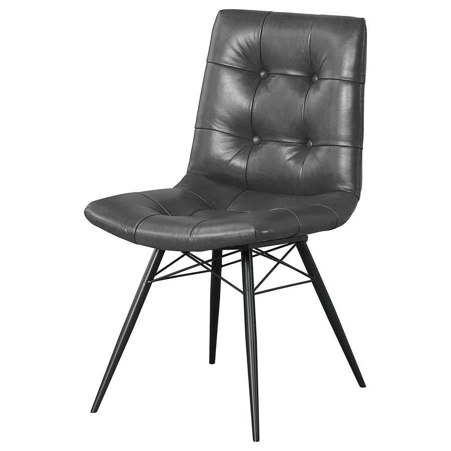 Aiken Black Side Chair - furniture place usa