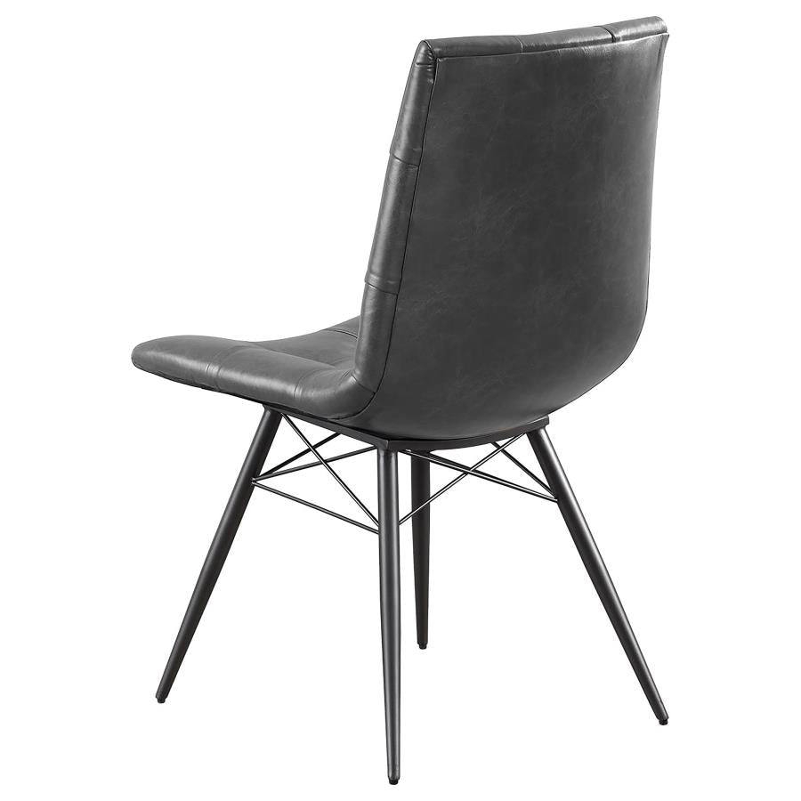 Aiken Black Side Chair - furniture place usa