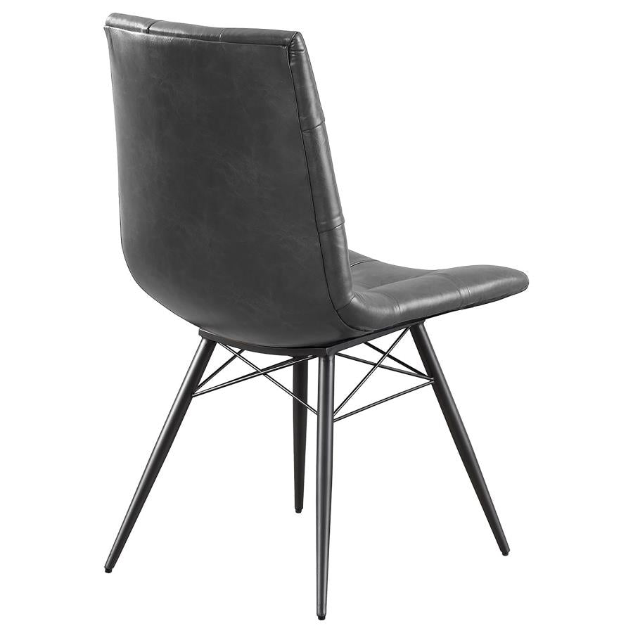 Aiken Black Side Chair - furniture place usa