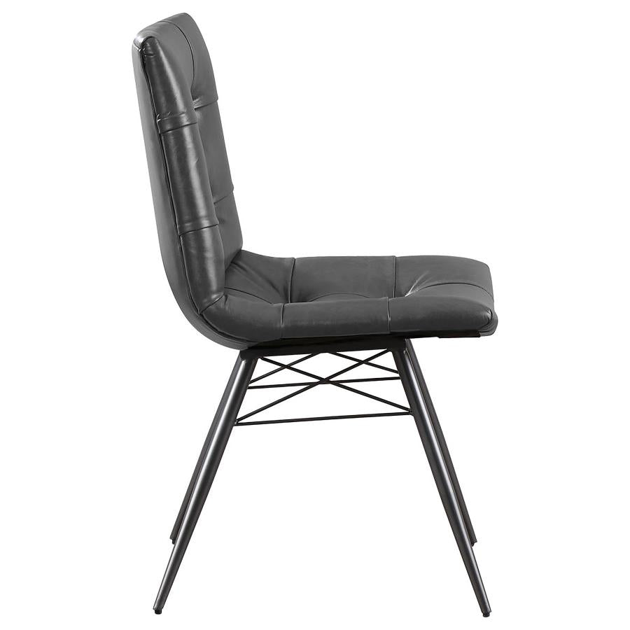 Aiken Black Side Chair - furniture place usa