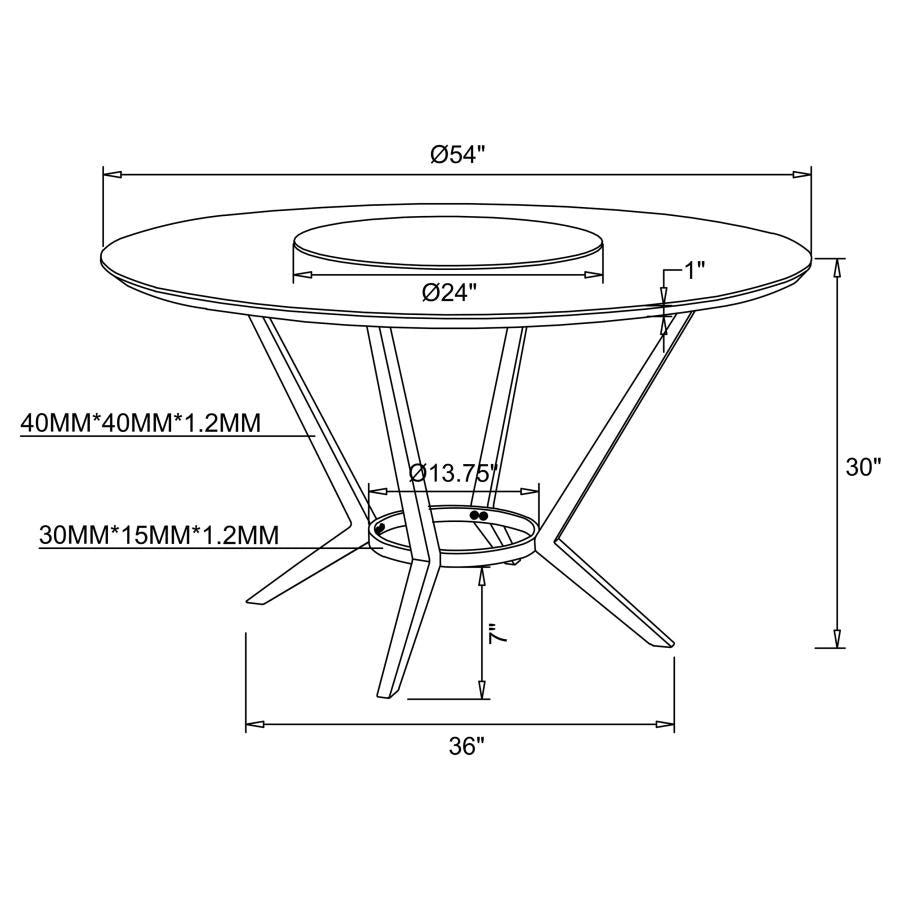 Abby Grey 5 Pc Dining Set - furniture place usa