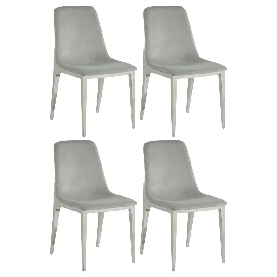 Irene Grey Side Chair - furniture place usa