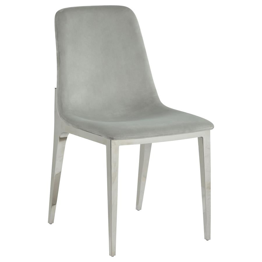 Irene Grey Side Chair - furniture place usa