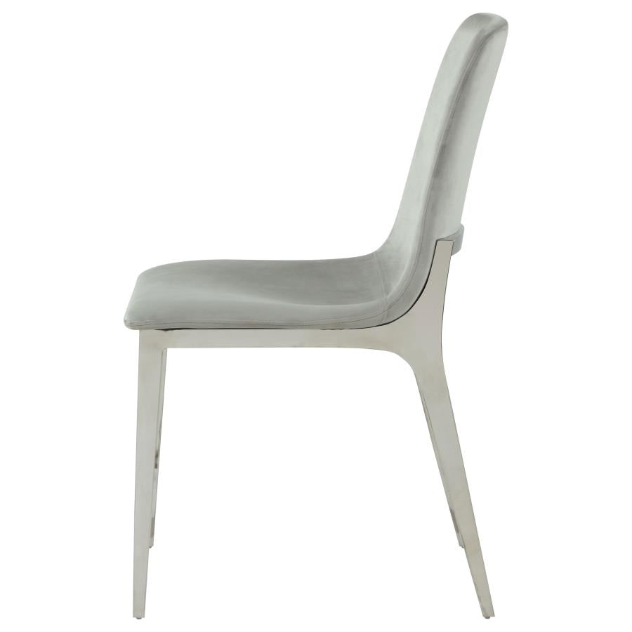 Irene Grey Side Chair - furniture place usa