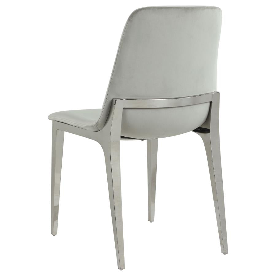 Irene Grey Side Chair - furniture place usa