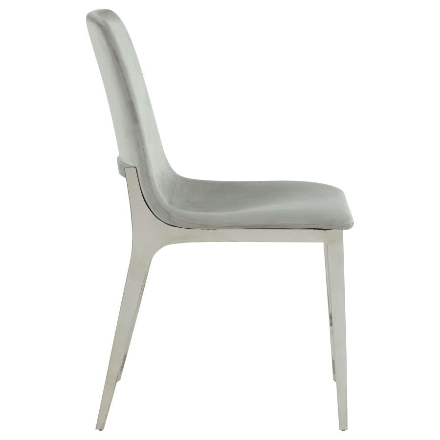 Irene Grey Side Chair - furniture place usa