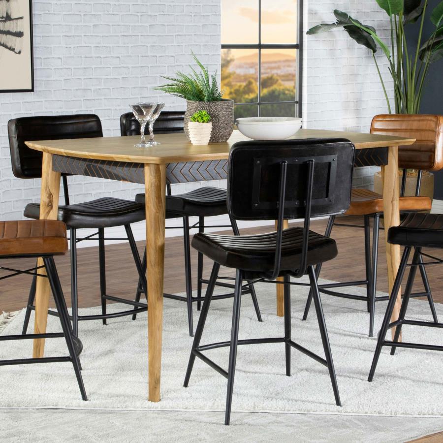 Partridge Brown Counter Height Dining Table - furniture place usa