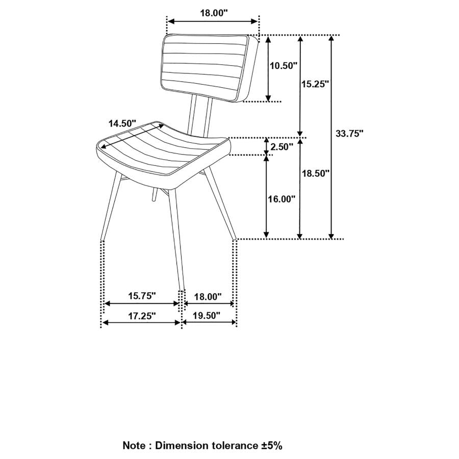 Misty Brown Side Chair - furniture place usa