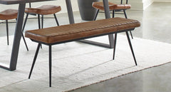 Misty Brown Bench - furniture place usa