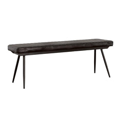 Partridge Black Bench - furniture place usa