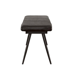 Partridge Black Bench - furniture place usa