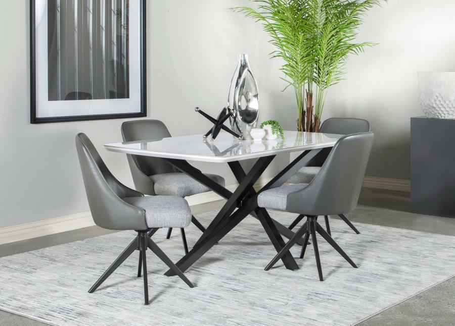 Paulita White Dining Table - furniture place usa