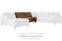 Baskove Armless Loveseat - furniture place usa