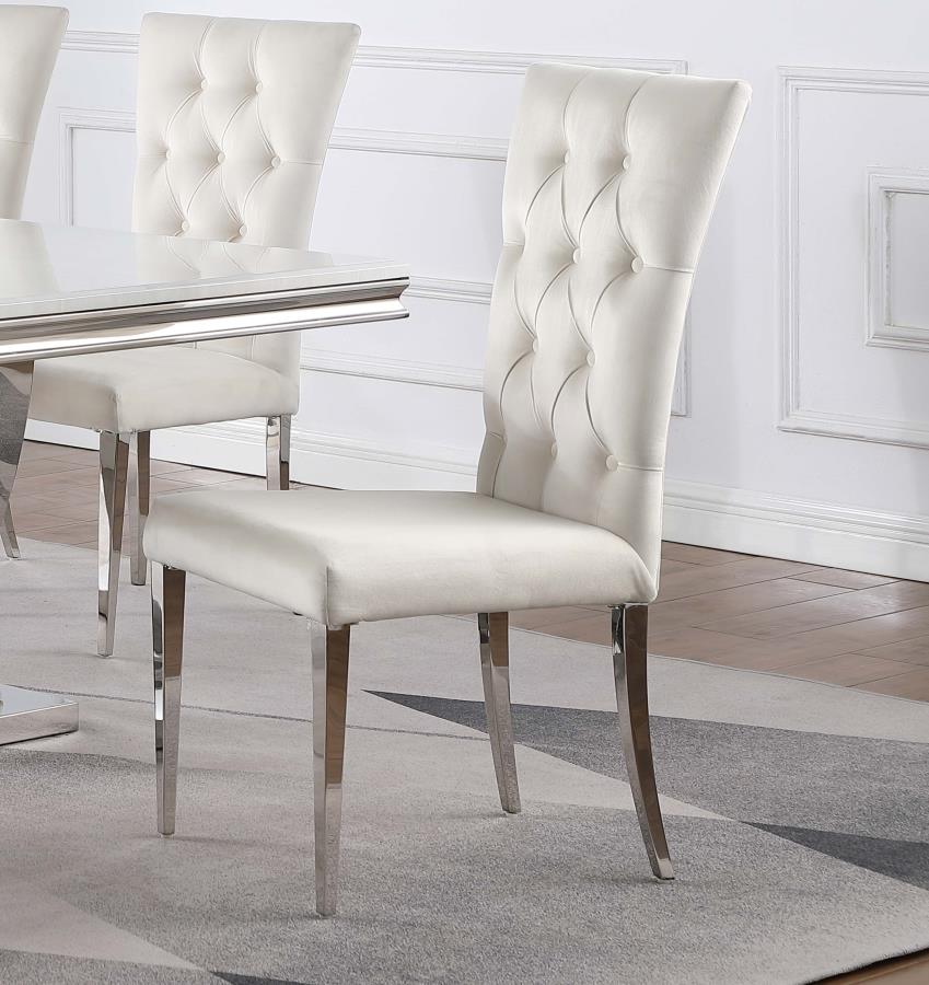 Kerwin White Side Chair - furniture place usa