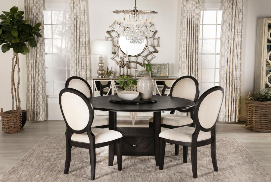 Twyla Brown 5 Pc Dining Set - furniture place usa