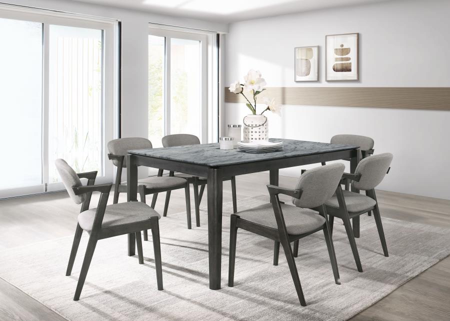 Stevie Black 5 Pc Dining Set - furniture place usa