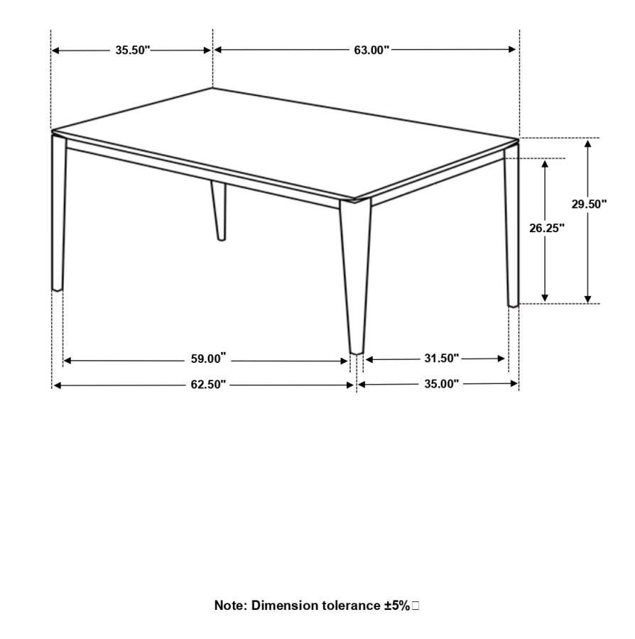 Stevie Grey Dining Table - furniture place usa