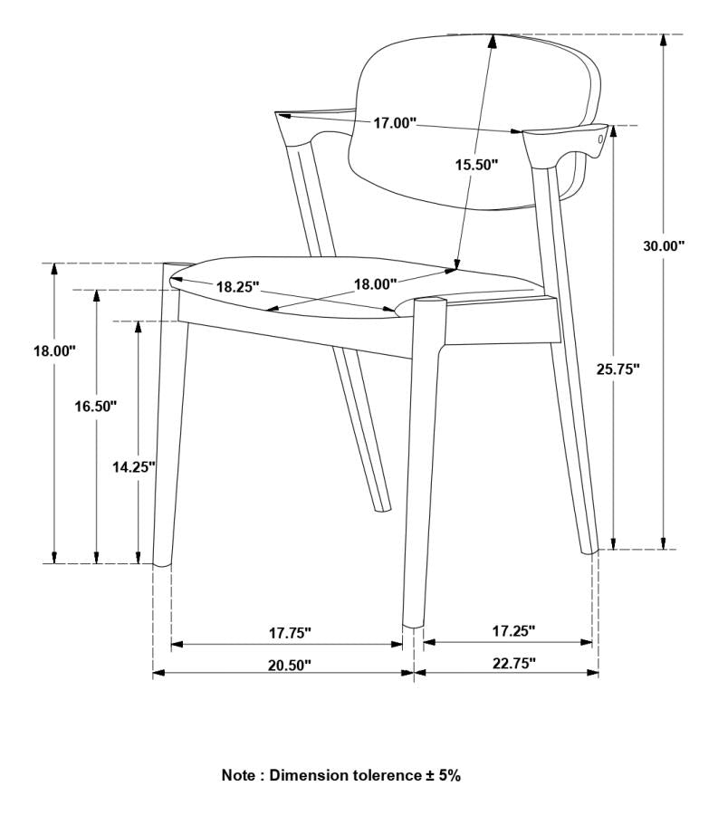 Stevie Grey Arm Chair - furniture place usa