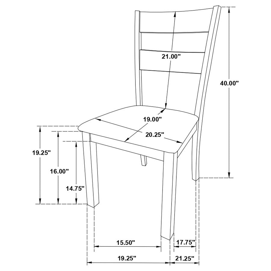 Jakob Black 7 Pc Dining Set - furniture place usa