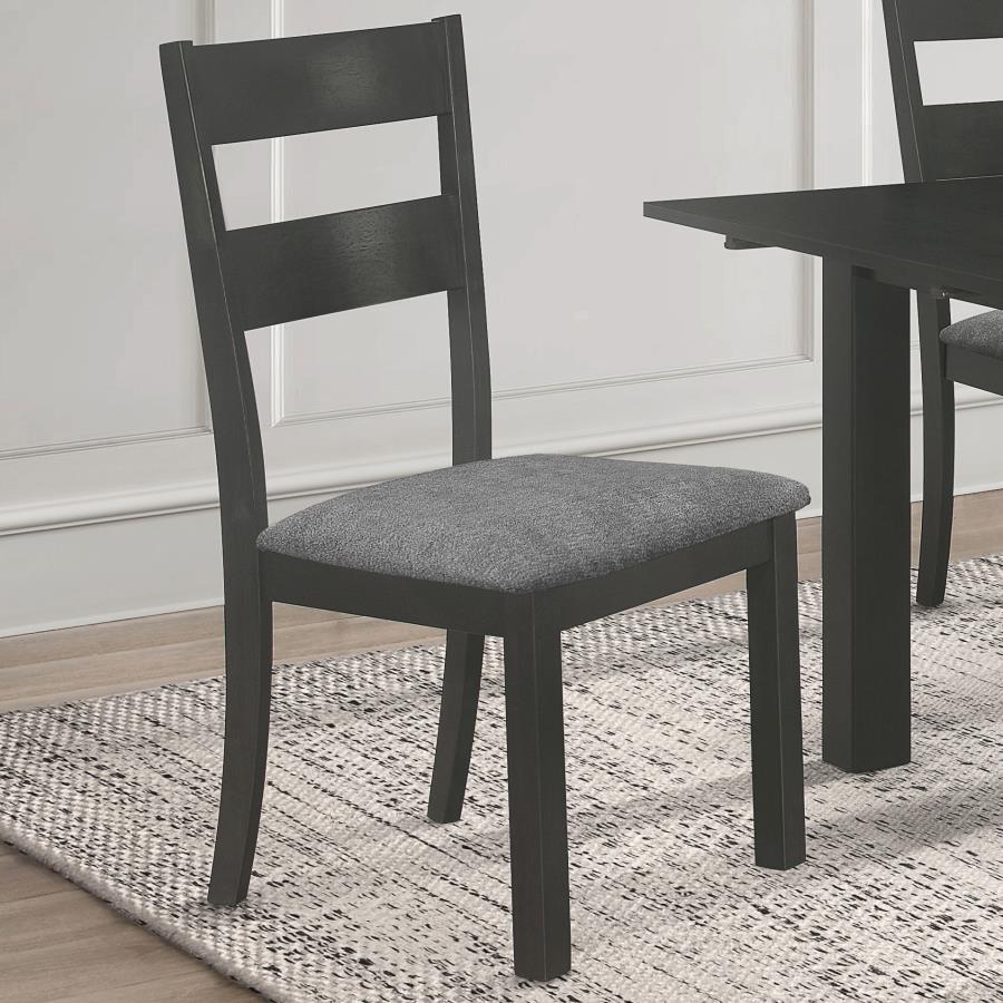 Jakob Black Side Chair - furniture place usa