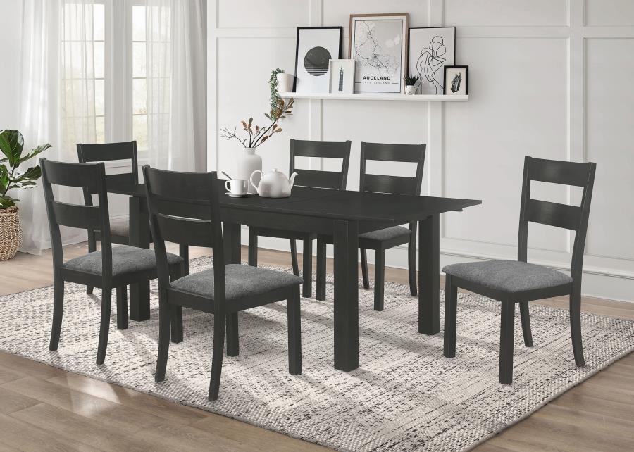 Jakob Black Side Chair - furniture place usa