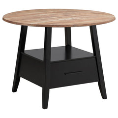 Gibson Black Counter Height Dining Table - furniture place usa