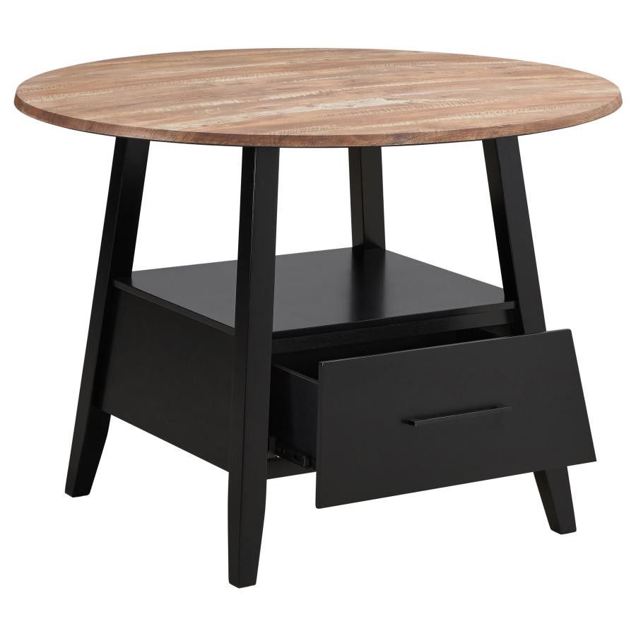 Gibson Black Counter Height Dining Table - furniture place usa