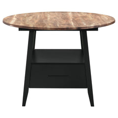 Gibson Black Counter Height Dining Table - furniture place usa