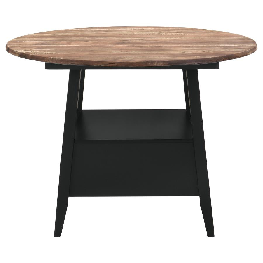 Gibson Black Counter Height Dining Table - furniture place usa