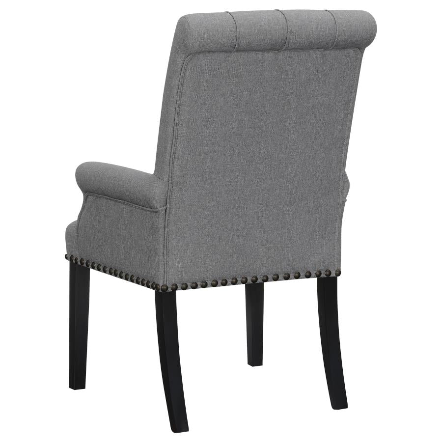 Alana Grey Arm Chair - furniture place usa