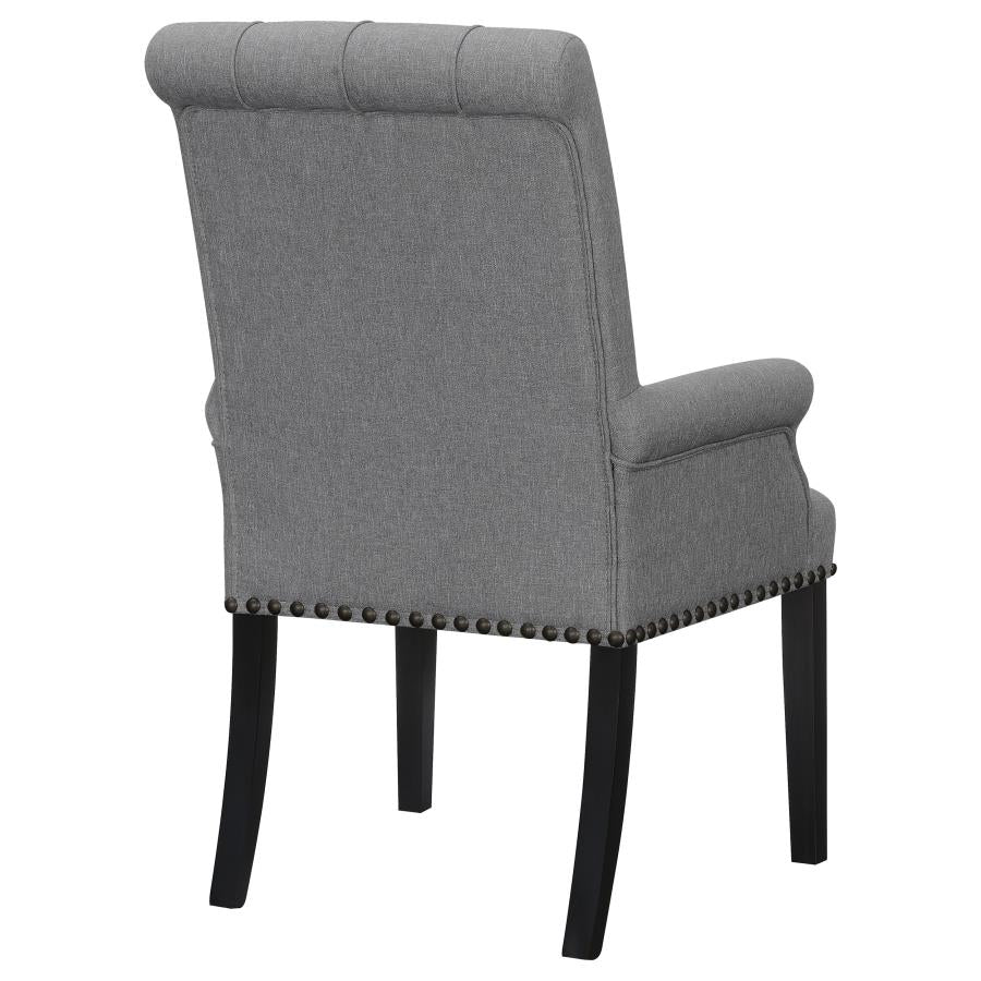 Alana Grey Arm Chair - furniture place usa