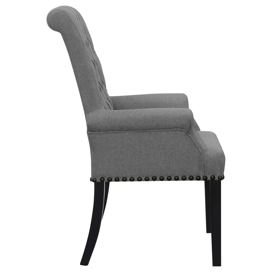 Alana Grey Arm Chair - furniture place usa