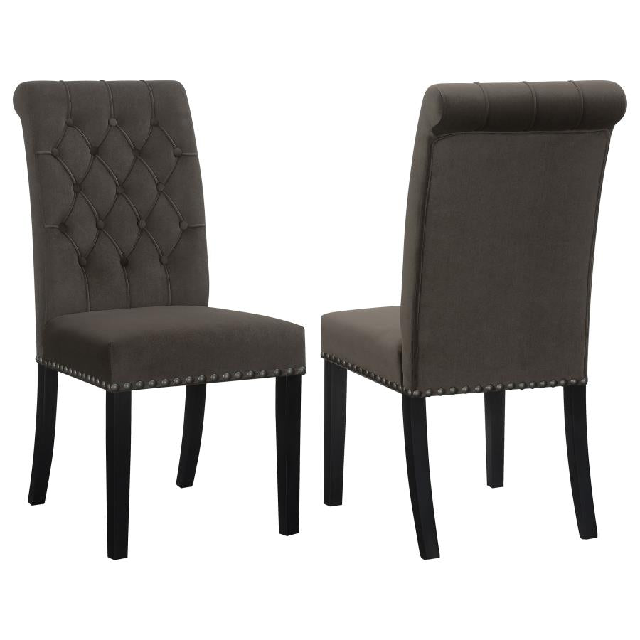 Alana Brown Side Chair - furniture place usa