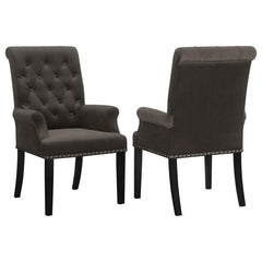 Alana Brown Arm Chair - furniture place usa